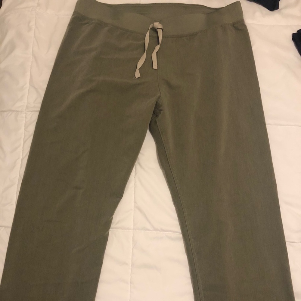 Figs Olive Green Heather Livingston Pants-Tall